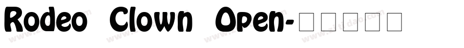Rodeo Clown Open字体转换